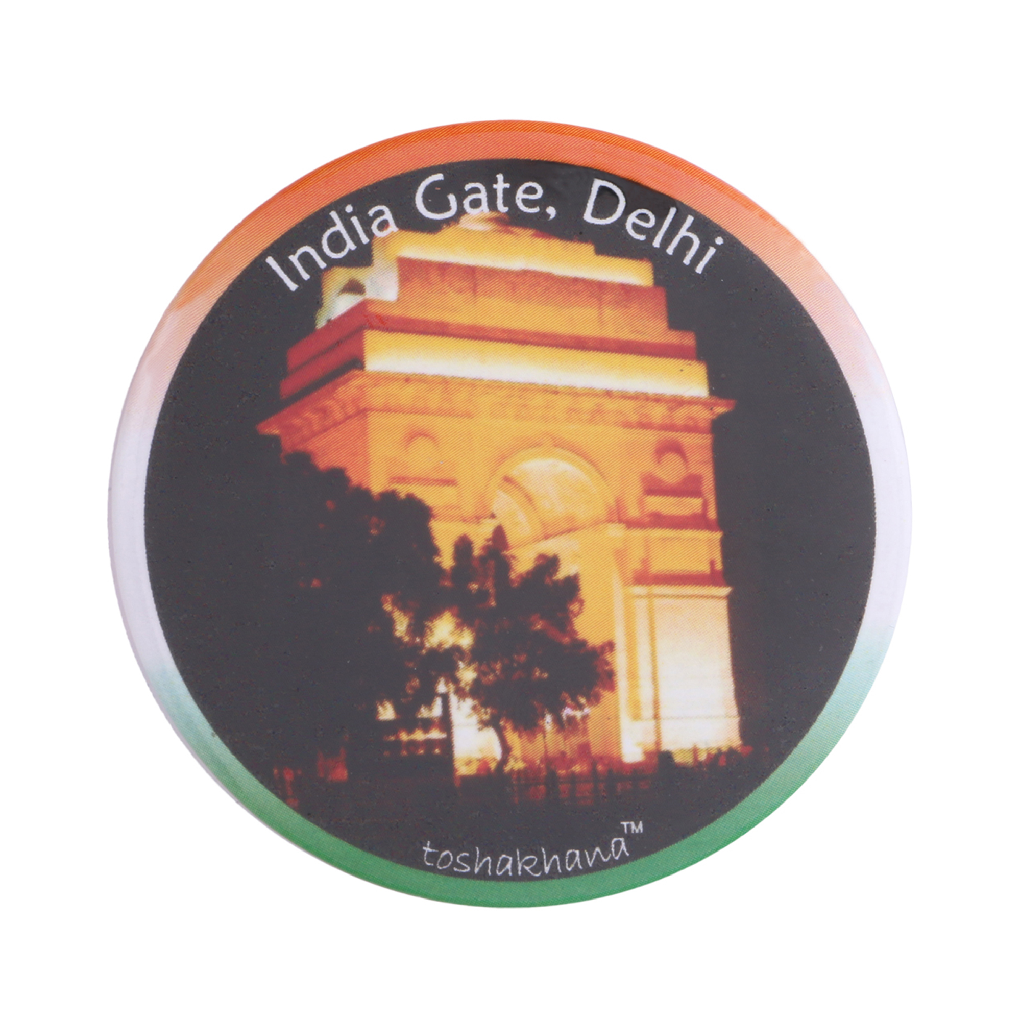 Button Pin Badge Cum Fridge Magnet India Gate